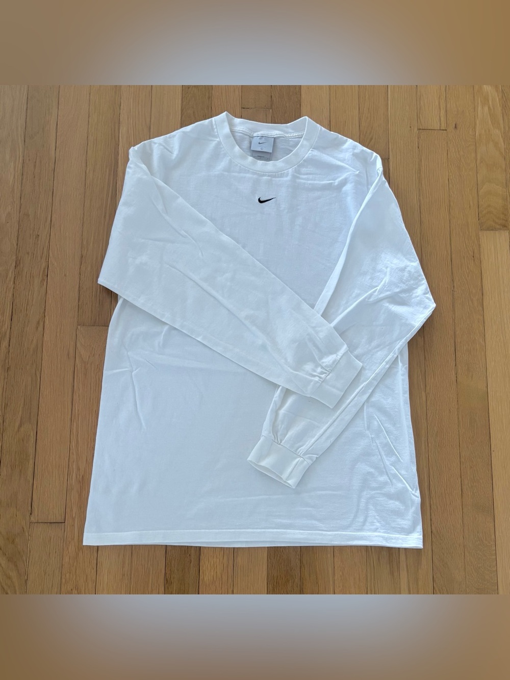 Vintage Nike Center Swoosh Shirt Long Sleeve Made In USA Men Size L Crewneck Y2K